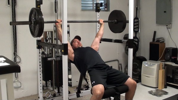 Incline Press Inside Power Rack