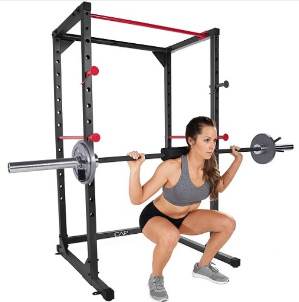 squat on power rack